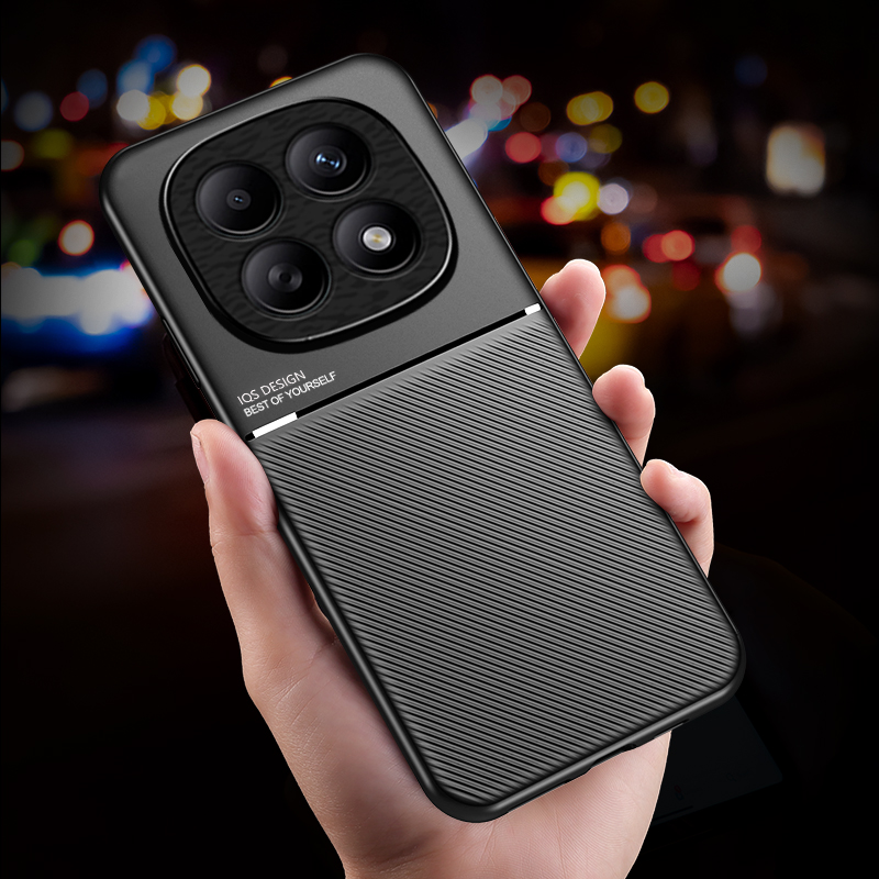 Phone Cases Eu - Auto-Magnethalter Lederplatte Handyhülle für Redmi 15C