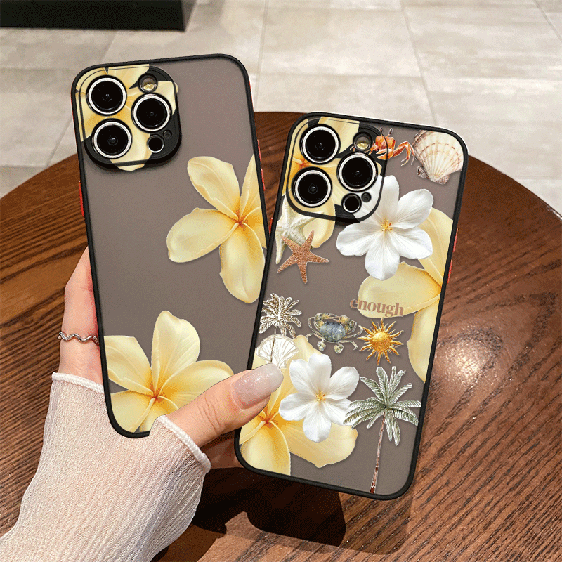 Phone Cases Yellow - Frische Blumen Sommer Gelb Floral Bedruckte