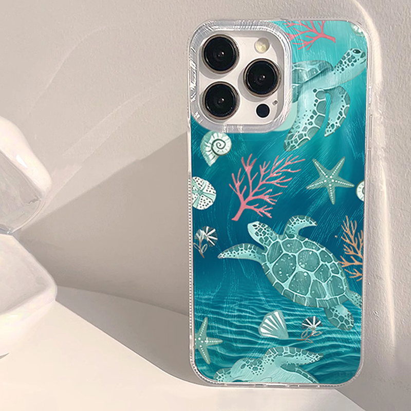 Phone Cases Hard - Seidenweiche, türkisfarbene Tier-Sommer-Handyhülle für Xiaomi Redmi