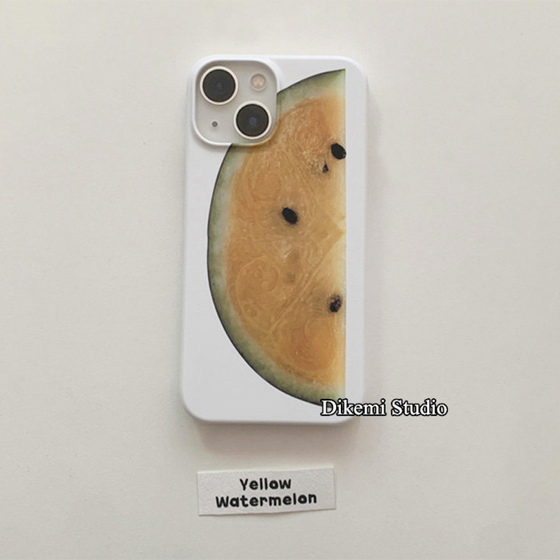 Phone Cases Yellow - Koreanische Ins-Stil Süße Gelbe Wassermelonen-Gelee-Handyhülle für