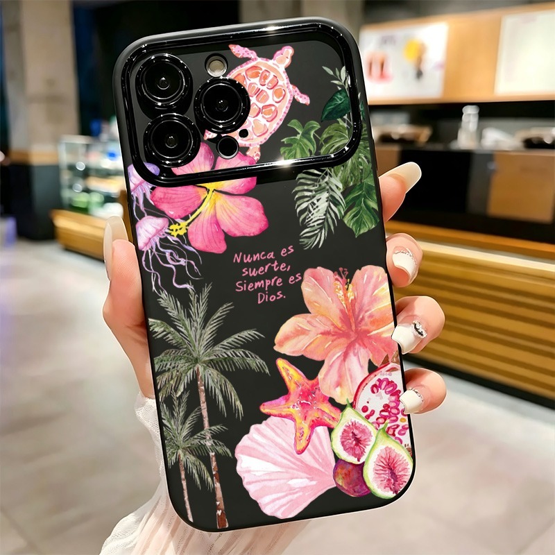 Phone Cases Unique - Tropische Hibiskus-Meeresschildkröten-Handyhülle für iPhone 17 16