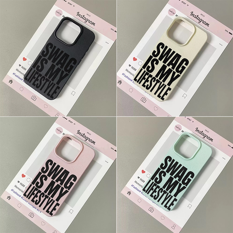 Phone Cases Trendy - Trendige Handyhülle mit Schriftzug „SWAG IS