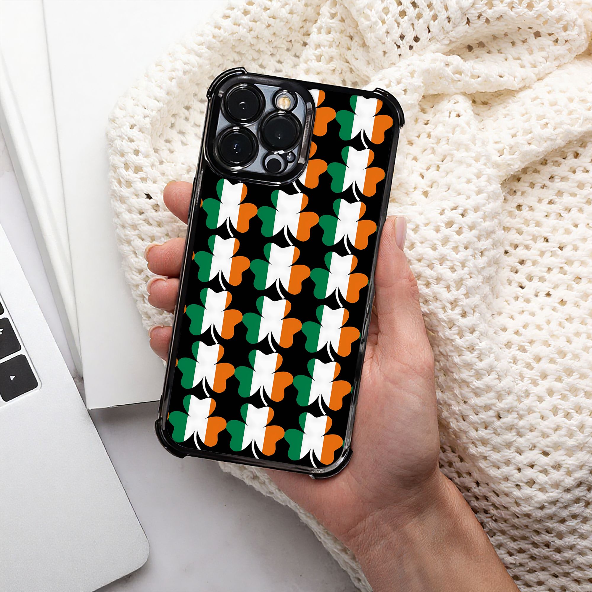 Phone Cases Ireland - Irland-Flagge Kleeblatt Handyhülle St. Patrick's Day