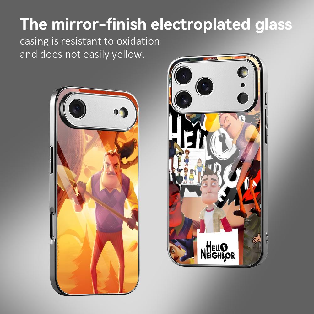 Phone Cases Metal - Game H-Hello Neighbor Handyhülle für iPhone