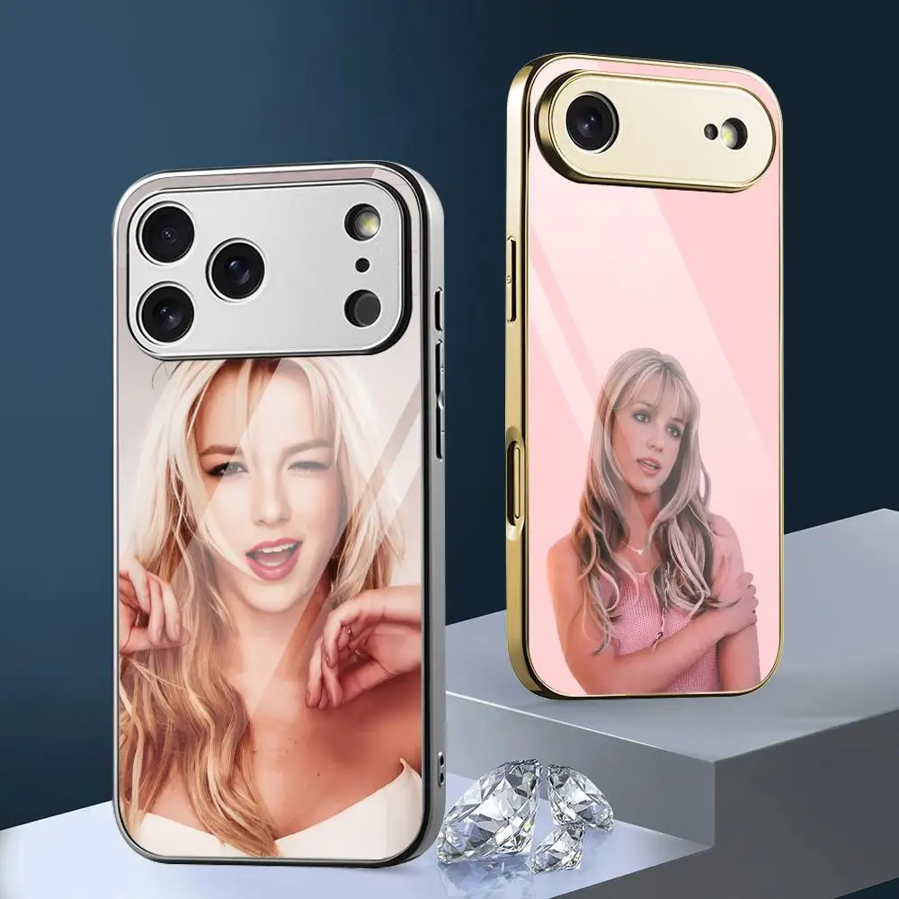 Phone Cases Metal - B-Britney S-Spears Pop-Star Handyhülle für iPhone