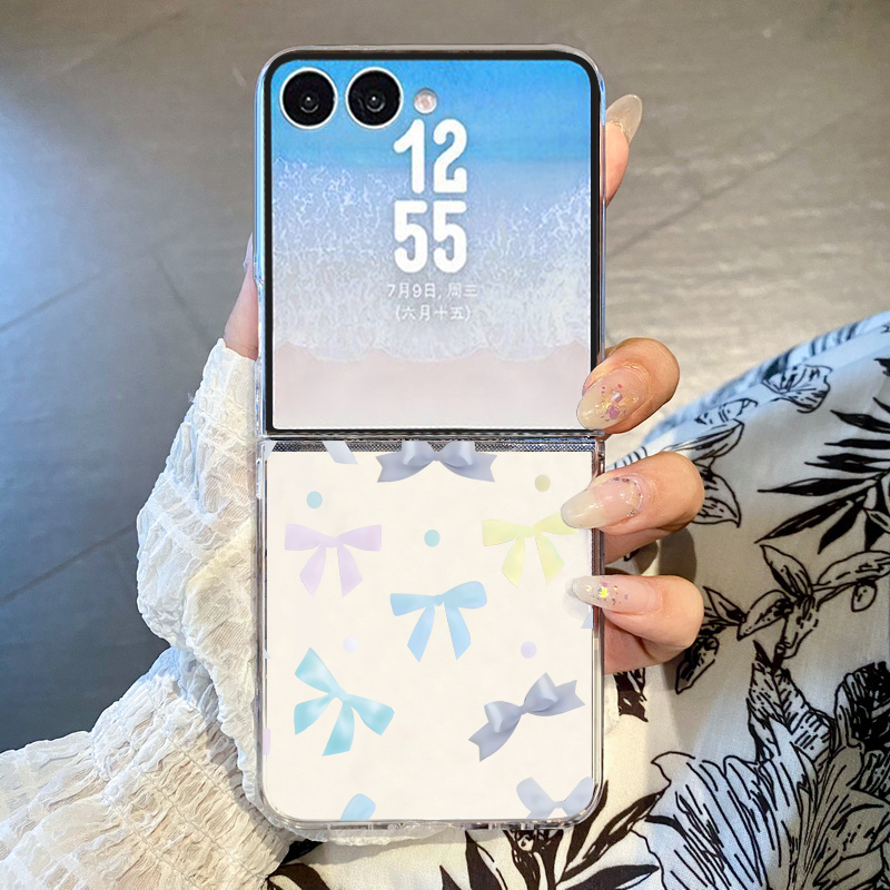 Phone Cases Z Fold 6 - Schleifenförmig bedruckte faltbare Handyhülle für Samsung