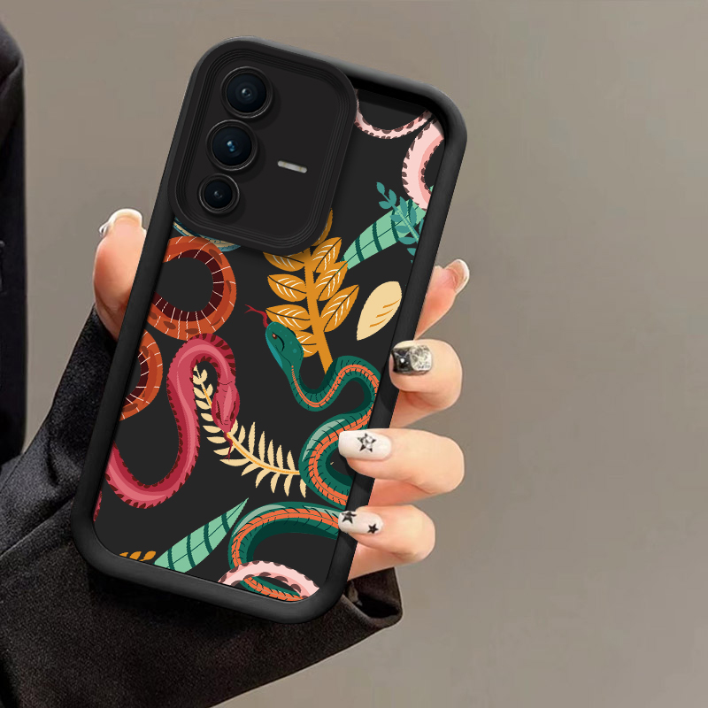 Phone Cases Vivo - Luxus-Schlangenmuster-Handyhülle für Vivo V70 FE V60