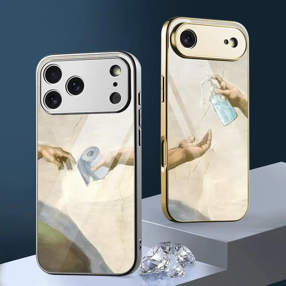 Phone Cases Metal - Hand Gottes und Adam Handyhülle für