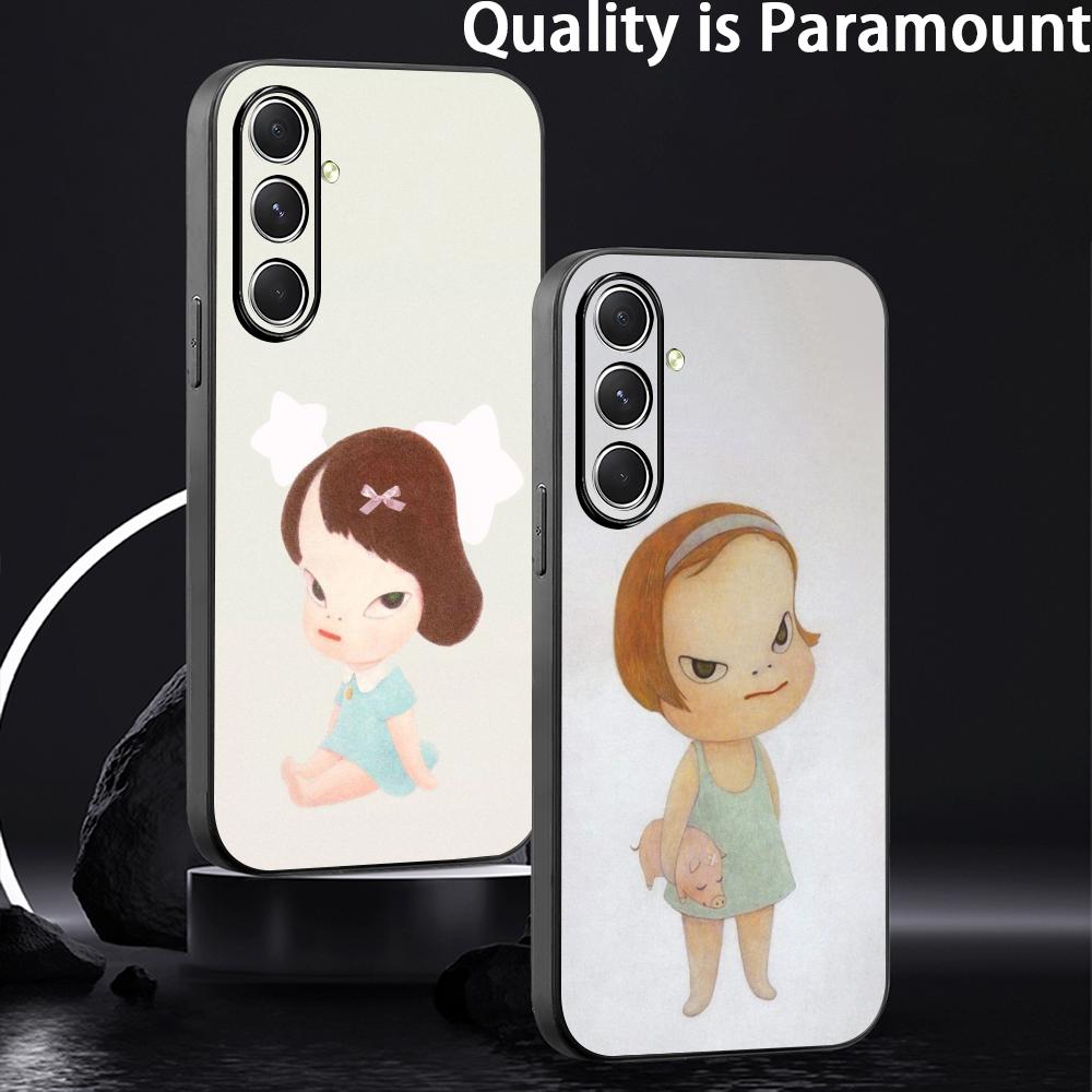 Phone Cases Yellow - Koreanische Ins Gelbe Lollipop-Mädchen-Stern-Handyhülle für Samsung