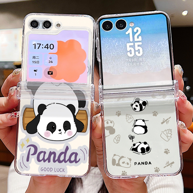 Phone Cases Hard - Cartoon Panda Bedruckte Handyhülle für Samsung