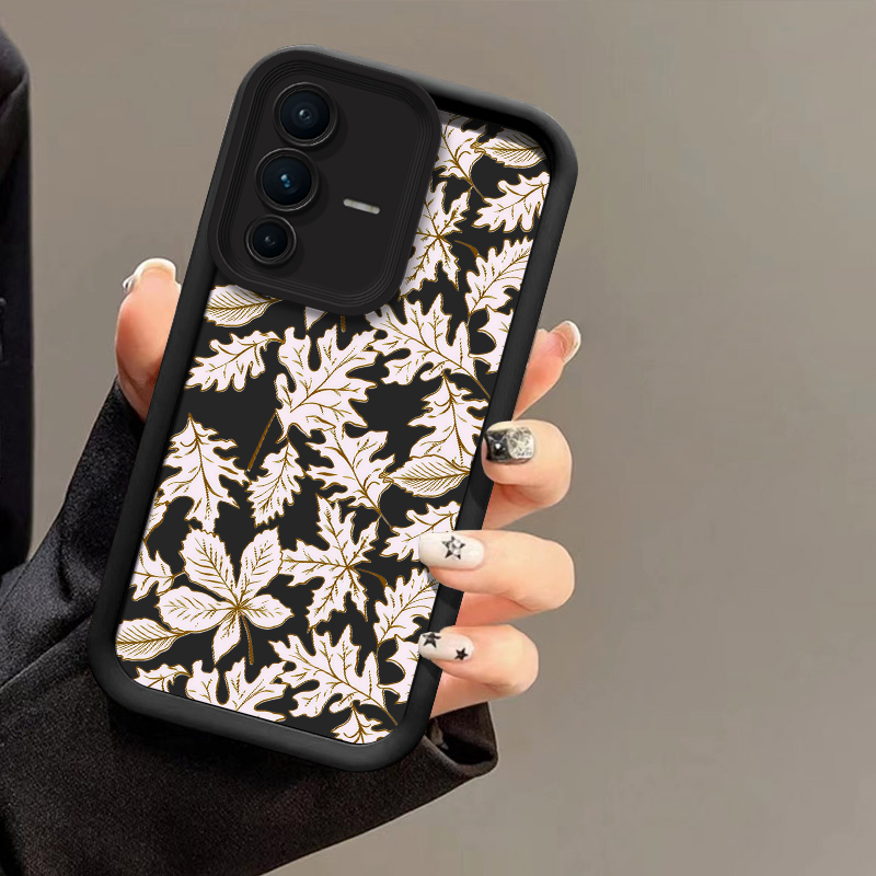 Phone Cases Vivo - Blättermuster Handyhülle für Vivo V70 FE