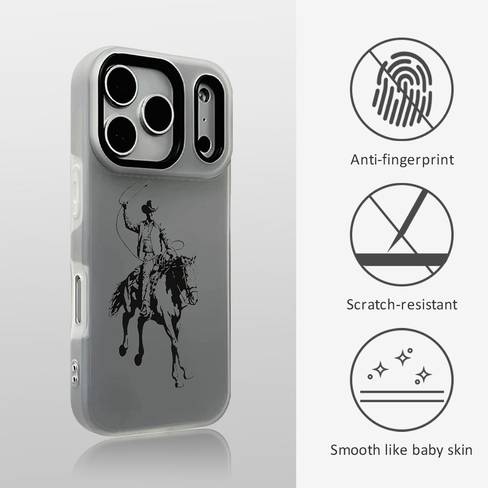 Phone Cases Unique - Western-Cowboy-Grafik-Handyhülle für iPhone 17, 16, 15,