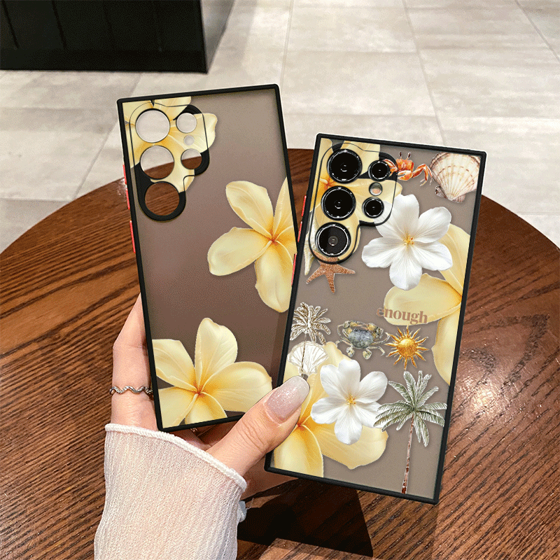 Phone Cases Yellow - Frische Blumen Sommer Gelb Floral Bedruckte