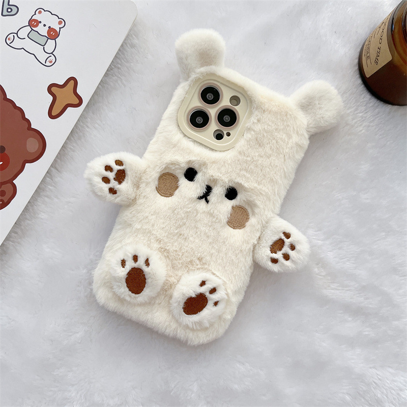 Koreanische 3D Cartoon Bär Fla – Phone Cases Iphone 15 Pro Max Bewertung und Preis
