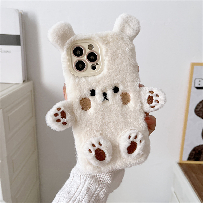 Koreanische 3D Cartoon Bär Fla – Phone Cases Iphone 15 Pro Max Bewertung und Preis