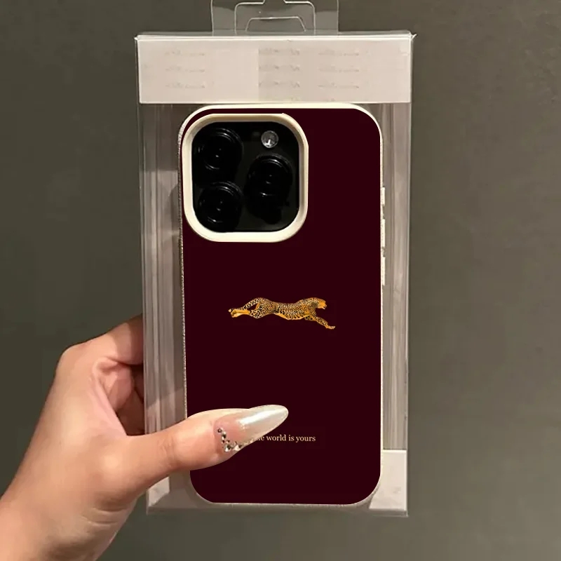Mode Leopard Weinrot Weiche Te – Phone Cases Trendy Bewertung und Preis