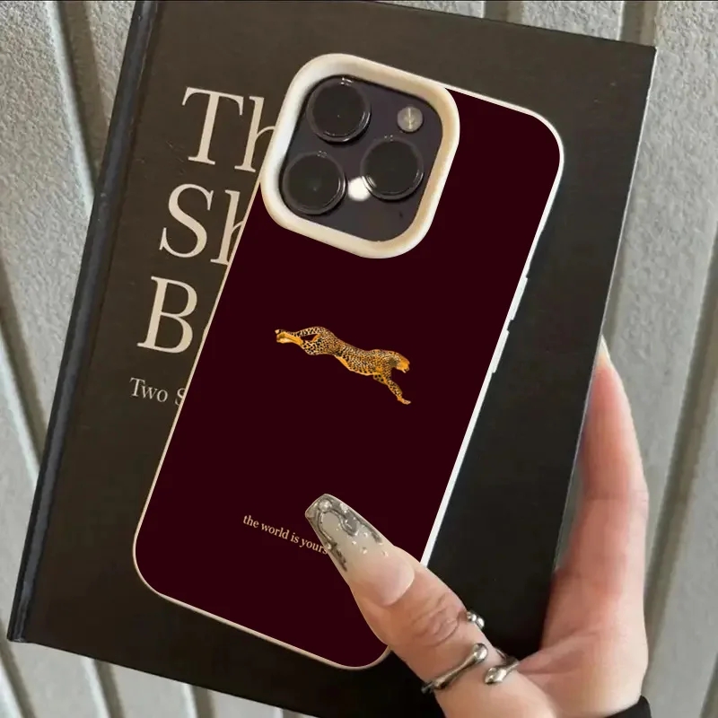 Mode Leopard Weinrot Weiche Te – Phone Cases Trendy Bewertung und Preis