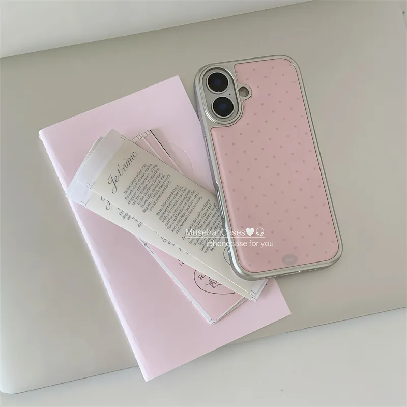 Koreanische Ins Creme Rosa Pol – Phone Cases Trendy Bewertung und Preis