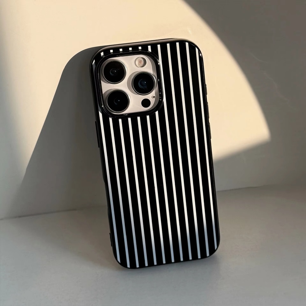 Schwarz-weiße vertikale Streif – Phone Cases Unique Bewertung und Preis