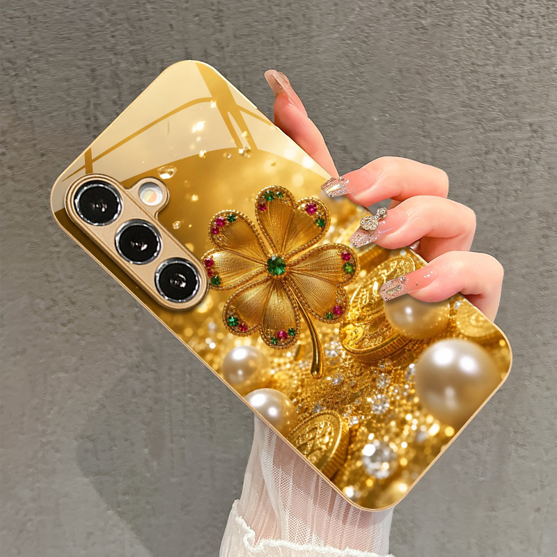 Farbenfrohe Edelstein-Vierblat – Phone Cases Metal Bewertung und Preis
