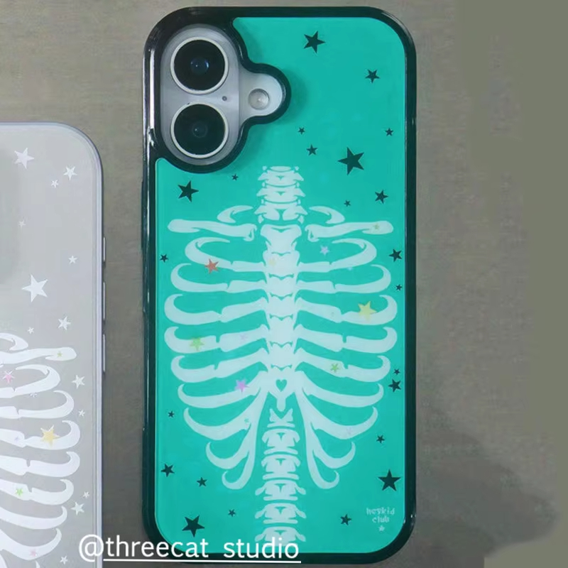 Modische Grüne Gothic-Skelett- – Phone Cases Trendy Bewertung und Preis
