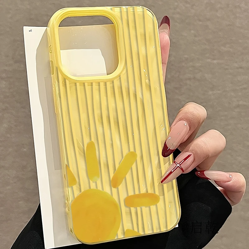 Gelb gestreifte Sonnenmuster-H – Phone Cases Yellow Bewertung und Preis