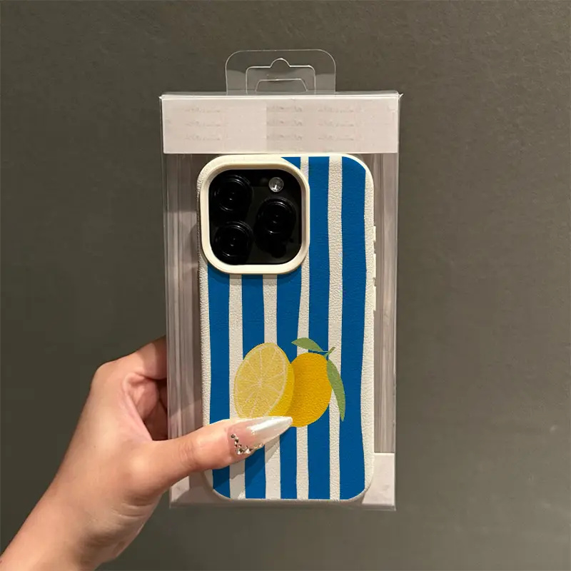 Gelbe zitronenblaue Streifenmu – Phone Cases Yellow Bewertung und Preis
