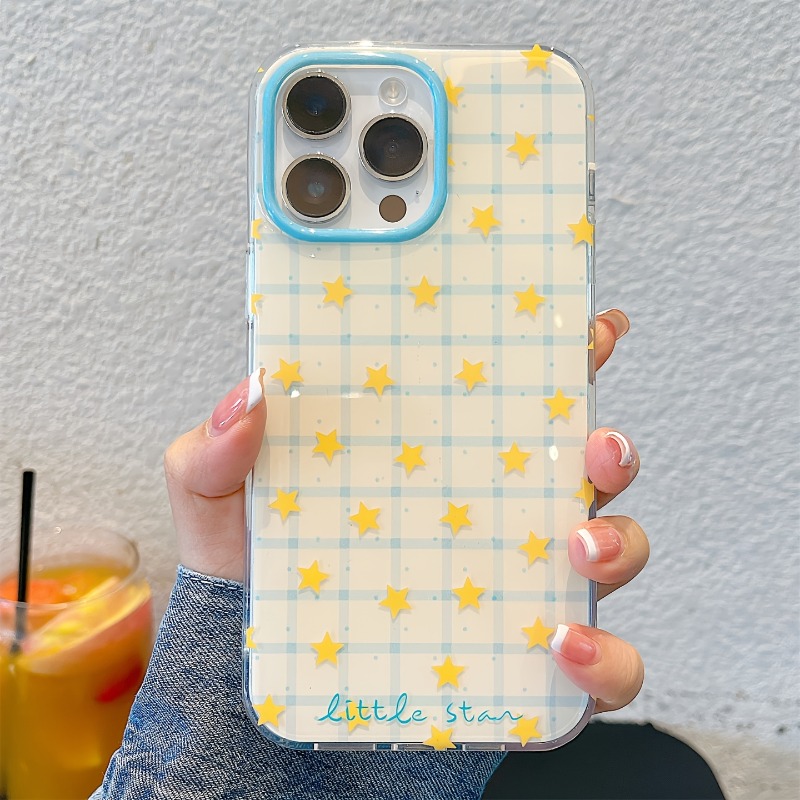 Gelbe Stern-Karomuster Handyhü – Phone Cases Yellow Bewertung und Preis