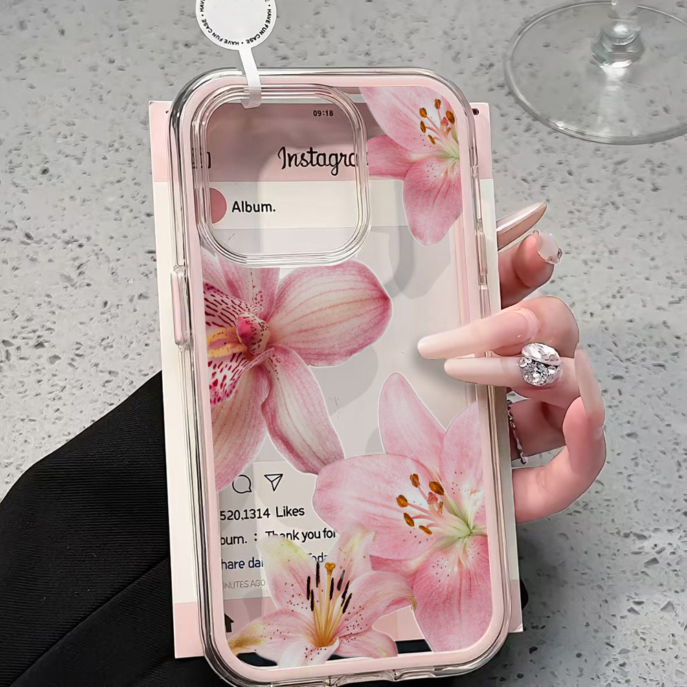 Rosa Lilien-Blumen Transparent – Phone Cases Unique Bewertung und Preis