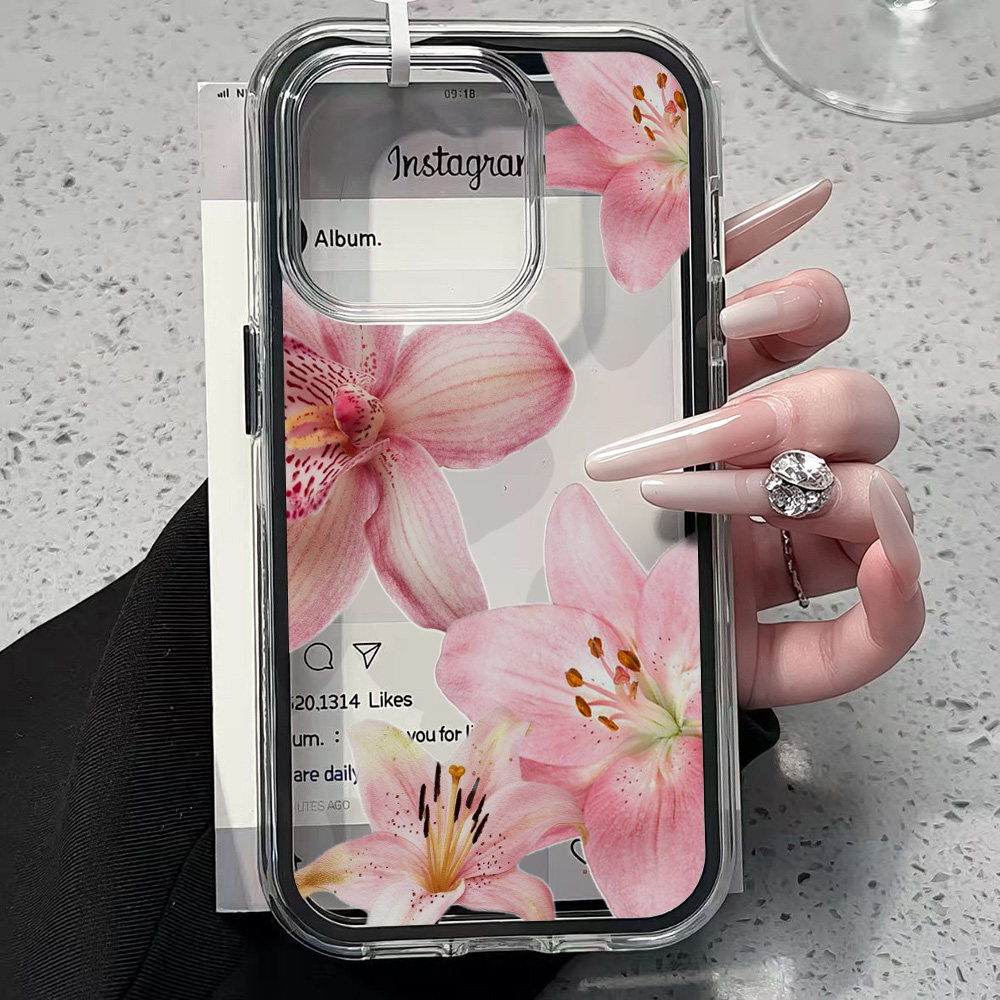 Rosa Lilien-Blumen Transparent – Phone Cases Unique Bewertung und Preis