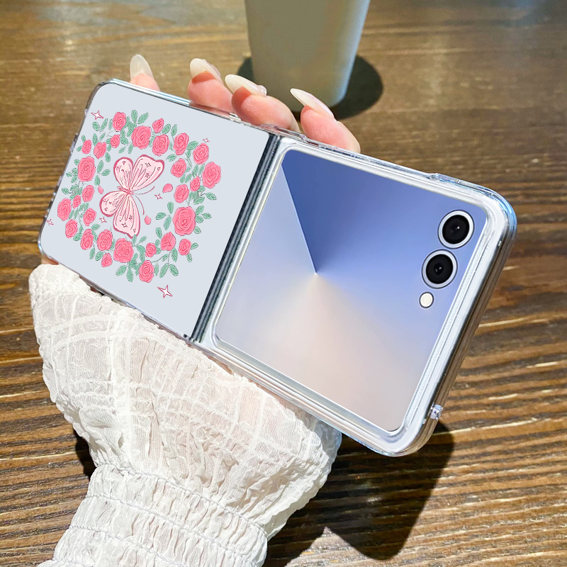 Handyhülle mit rosa Blumenmust – Phone Cases Z Fold 6 Bewertung und Preis