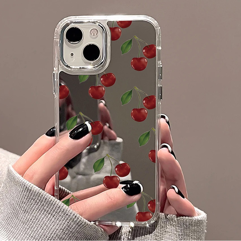 Spiegelhülle mit Blumenmuster  – Phone Cases Unique Bewertung und Preis