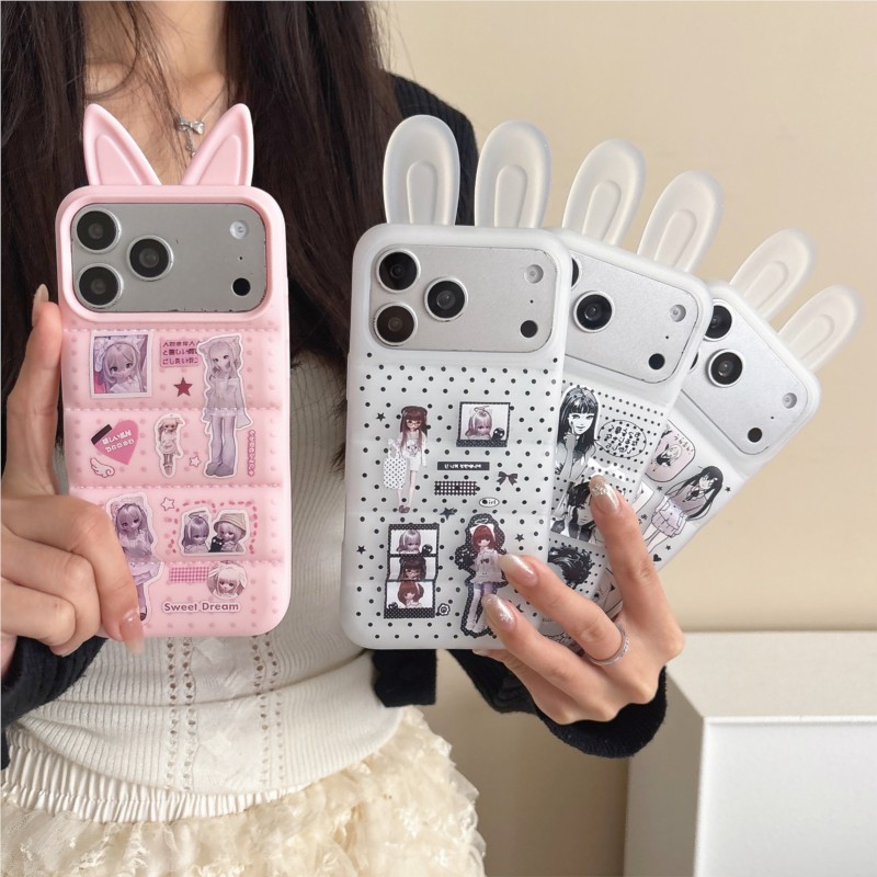 Japanische Y2K Süße Hasenohren – Cute Anime Case Bewertung und Preis